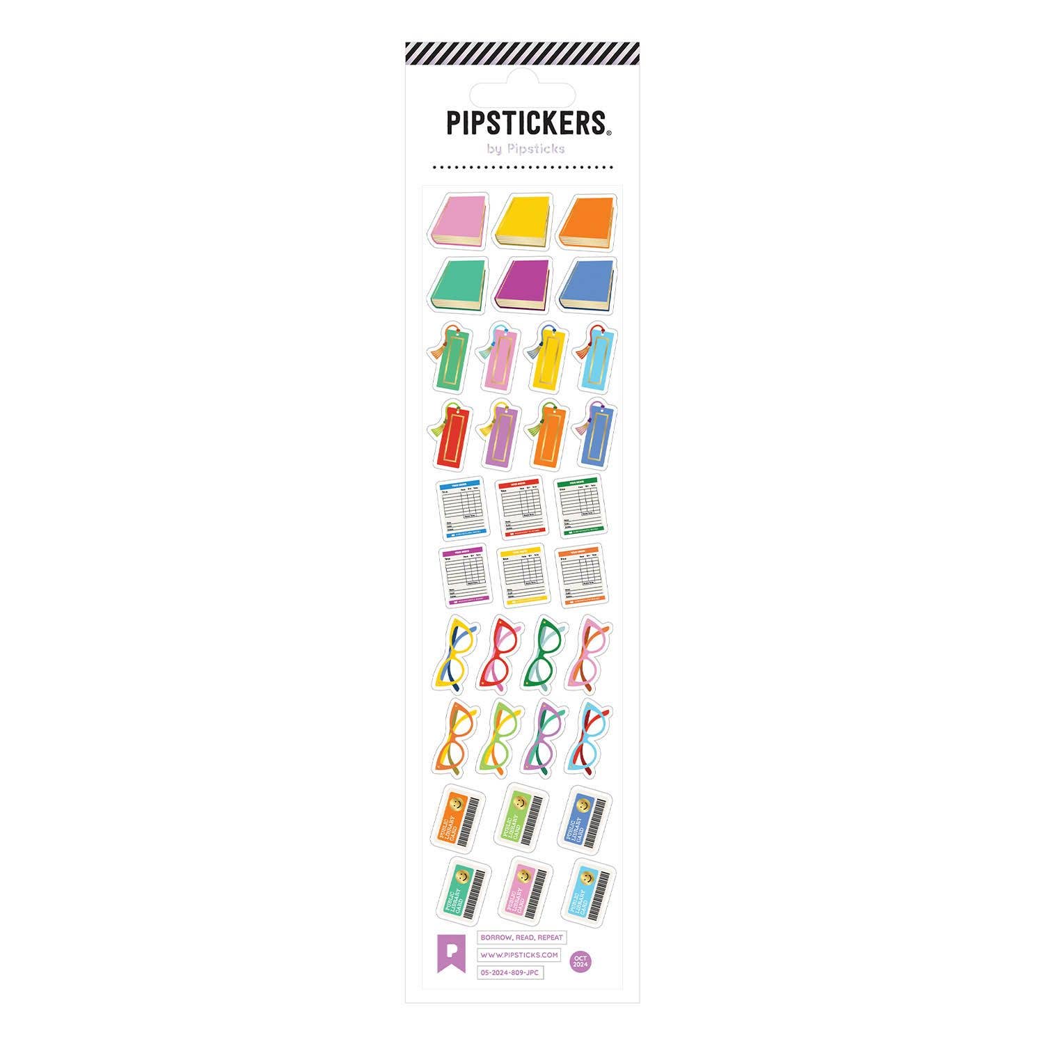 Borrow, Read, Repeat Stickers - bubblegum market
