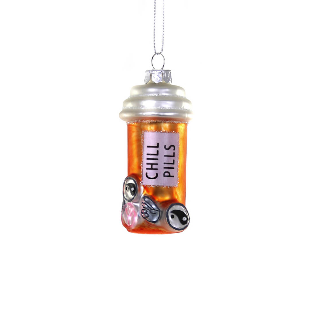 Bottle of Chill Pills Ornament 3.5" - bubblegum market