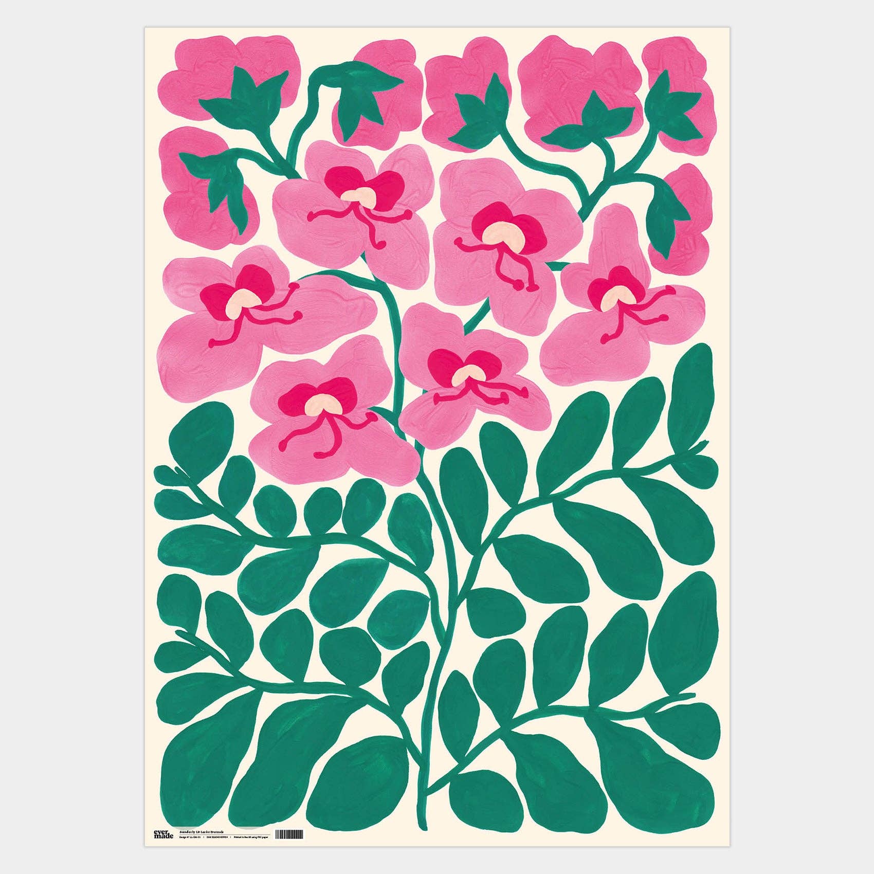 Boundless Gift Wrap Sheet - bubblegum market