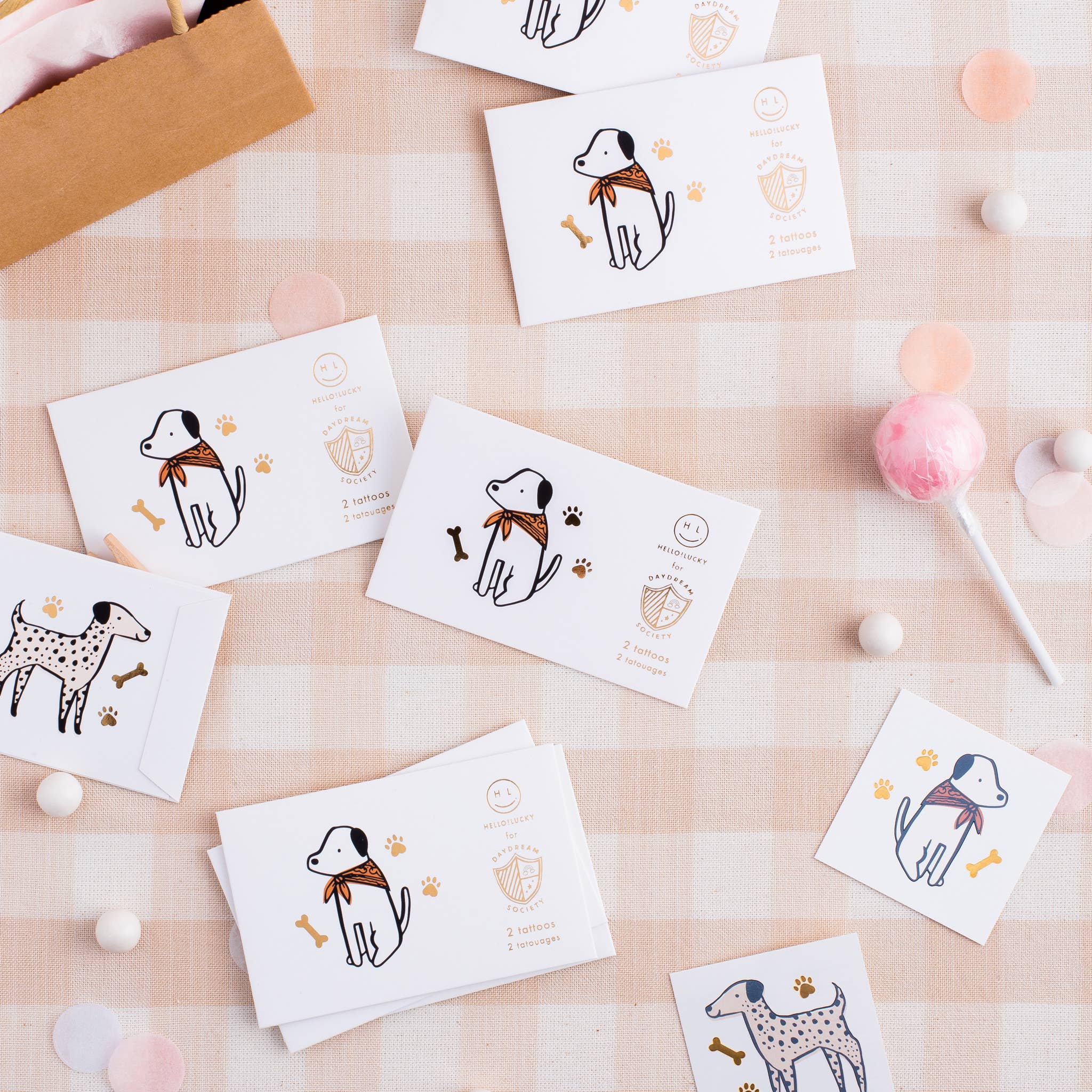 Bow Wow Temporary Dog Tattoos - bubblegum market