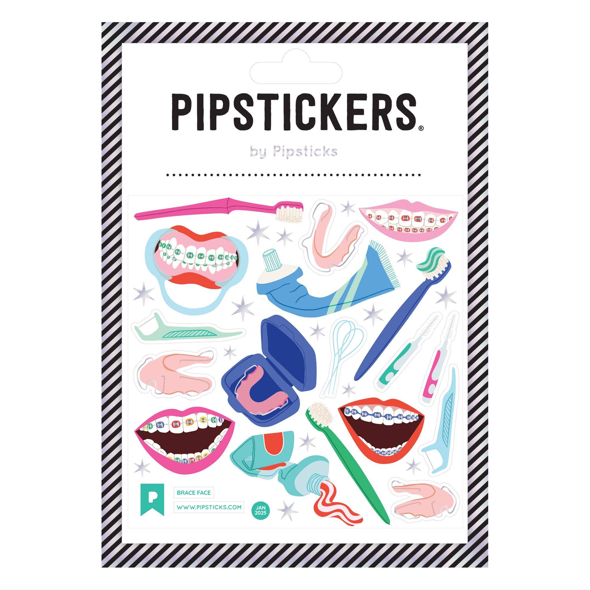 Brace Face Stickers - bubblegum market
