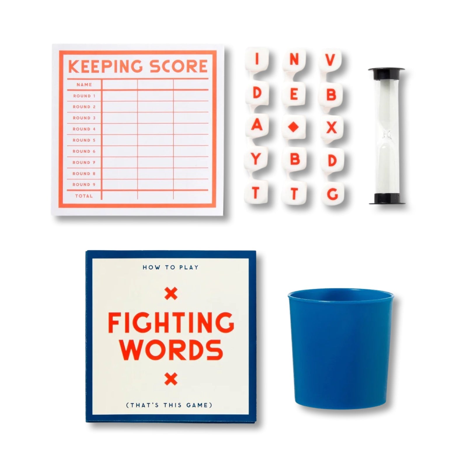 Brass Monkey Fighting Words Dice Game - bubblegum market
