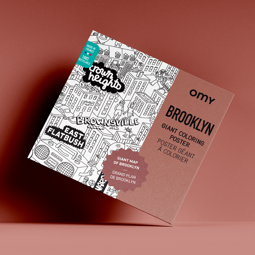 Brooklyn Giant Coloring Poster - bubblegum market