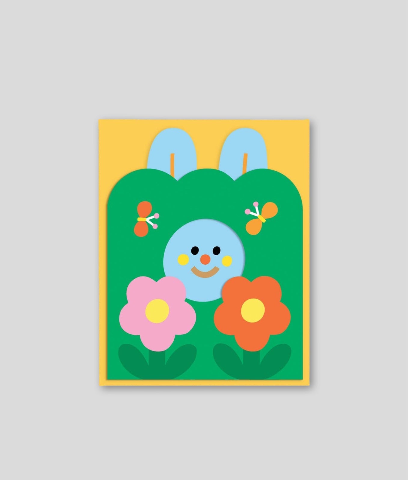 'Bunny In A Burrow' Fold Out Kid's Birthday Card - bubblegum market