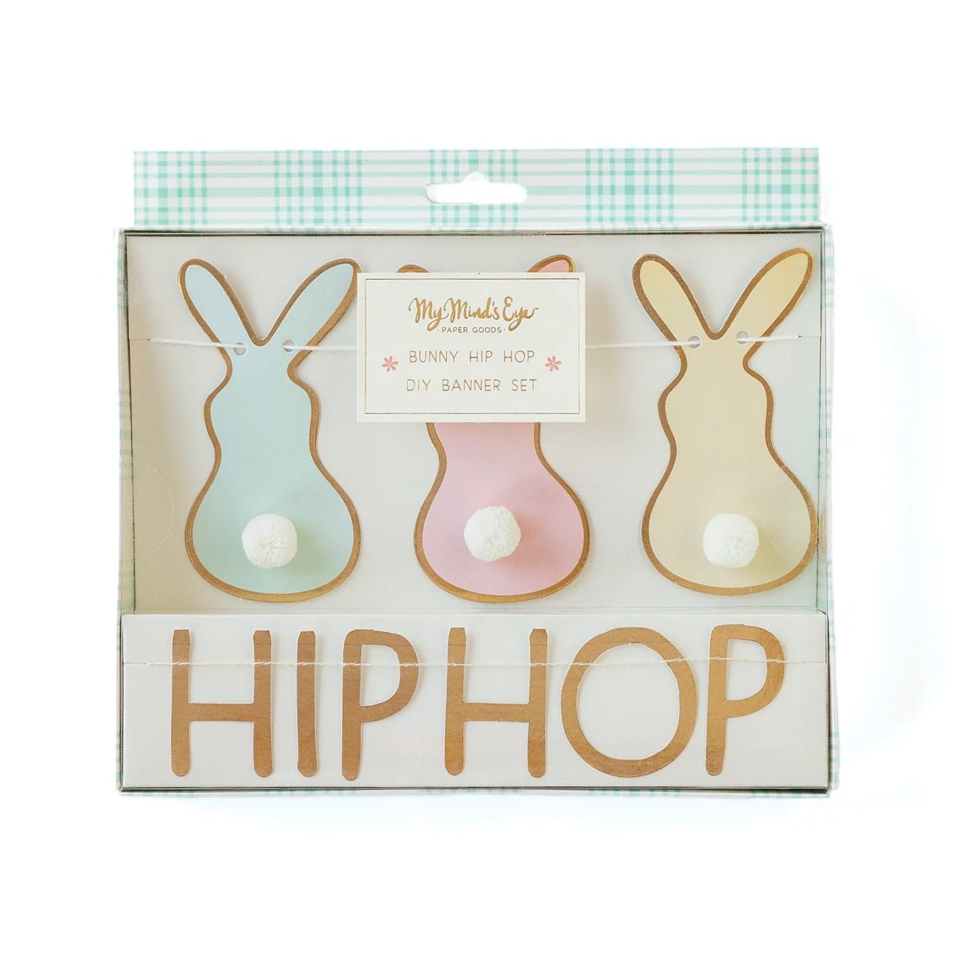 Bunny Pom Pom Tails Banner - bubblegum market