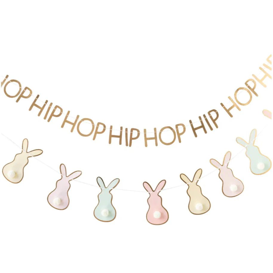 Bunny Pom Pom Tails Banner - bubblegum market