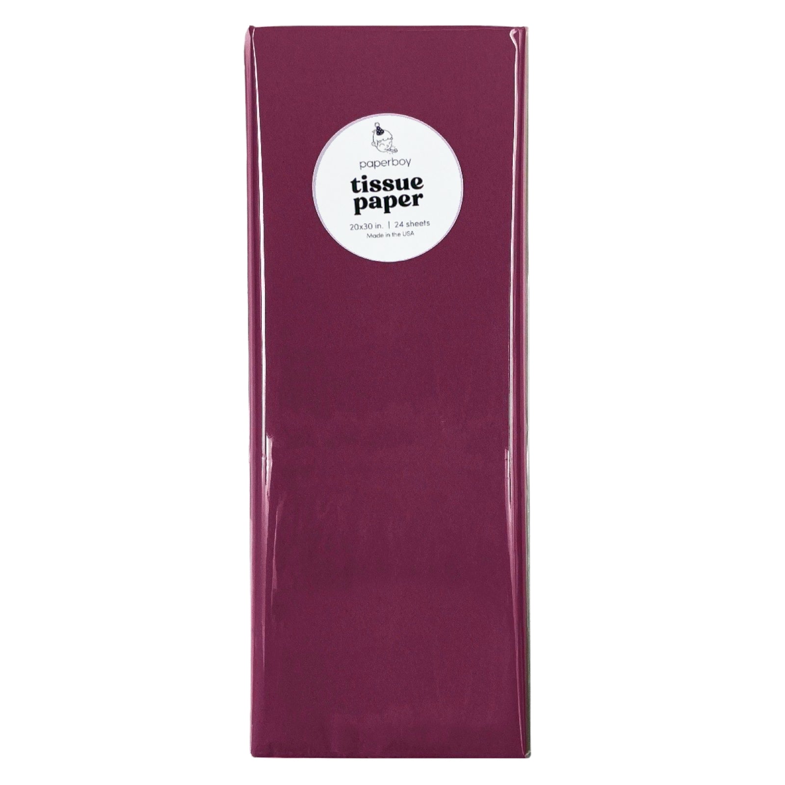 Burgundy Tissue Paper (24pk) - bubblegum market