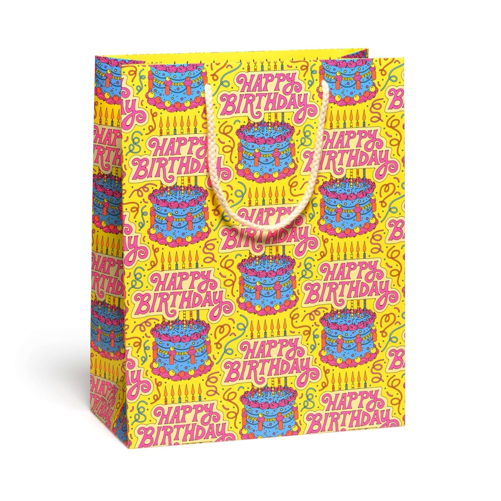 Cake & Confetti Large Gift Bag - bubblegum market