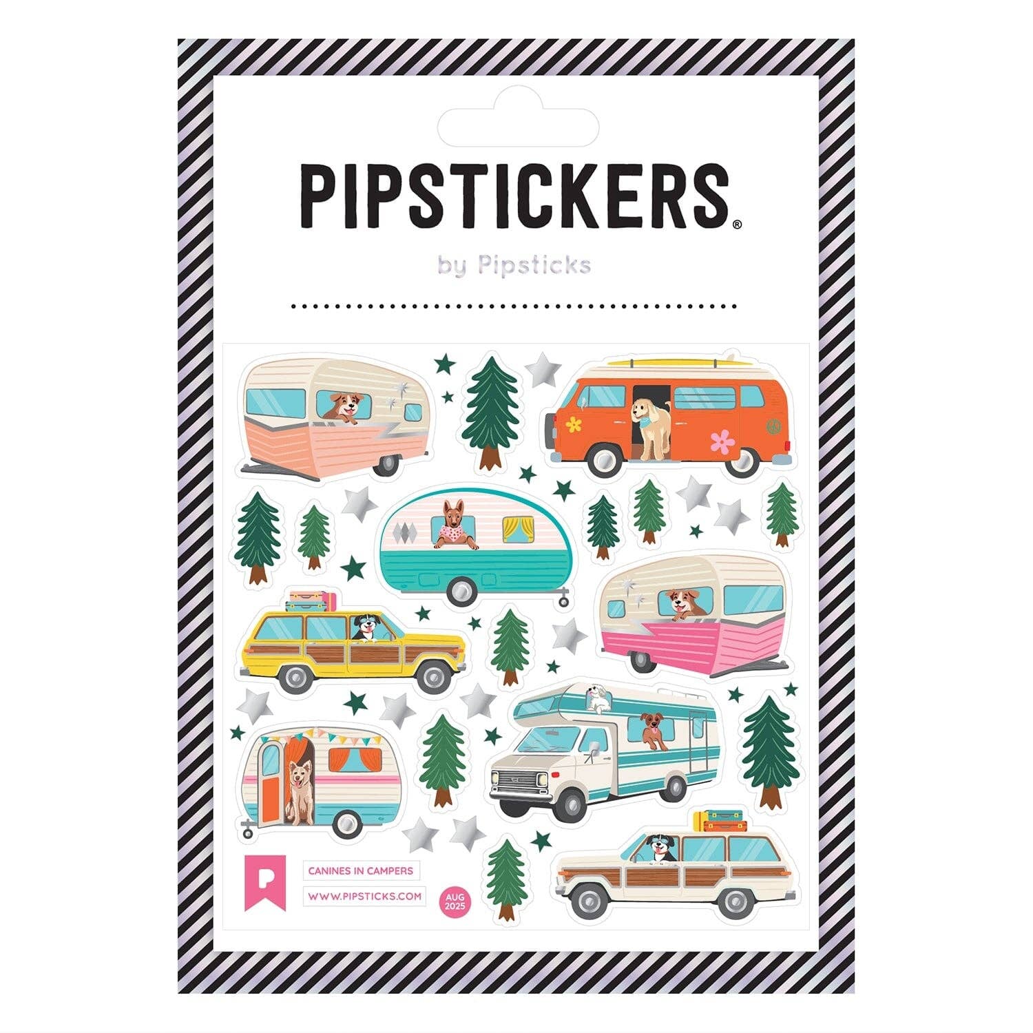 Canines in Campers Stickers - bubblegum market