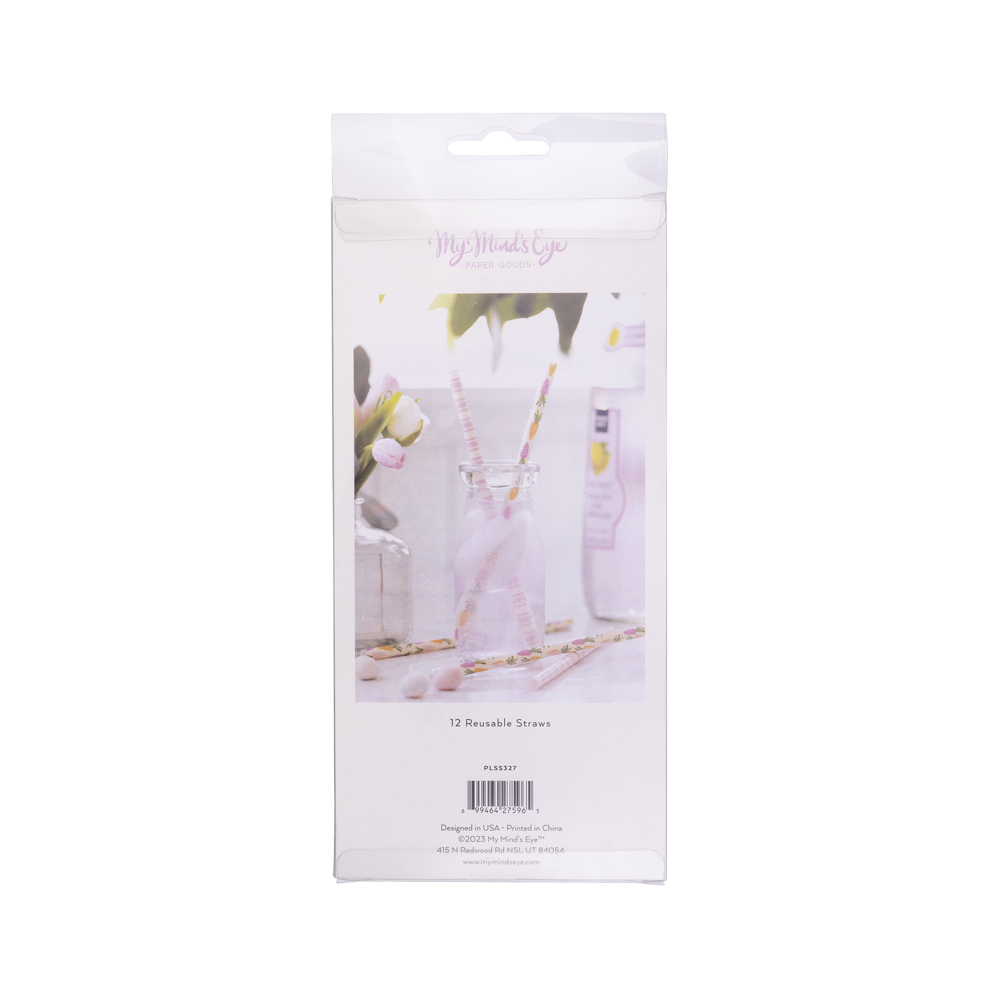 Carrots & Stripes Reusable Easter Straws - bubblegum market