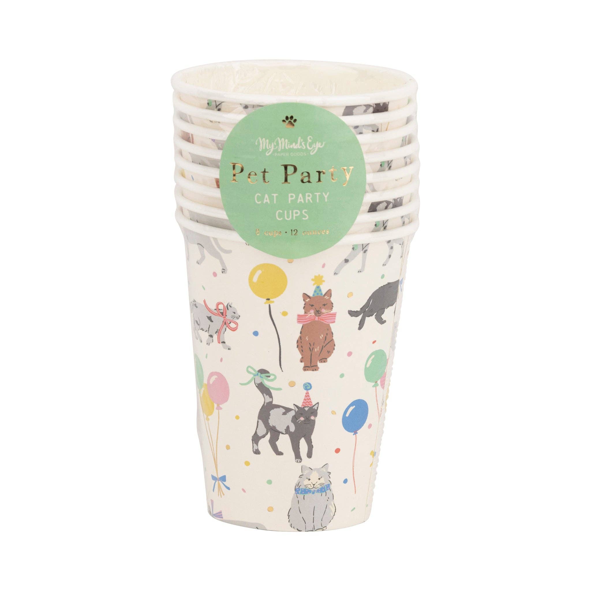 Cat Party Paper Cups - bubblegum market
