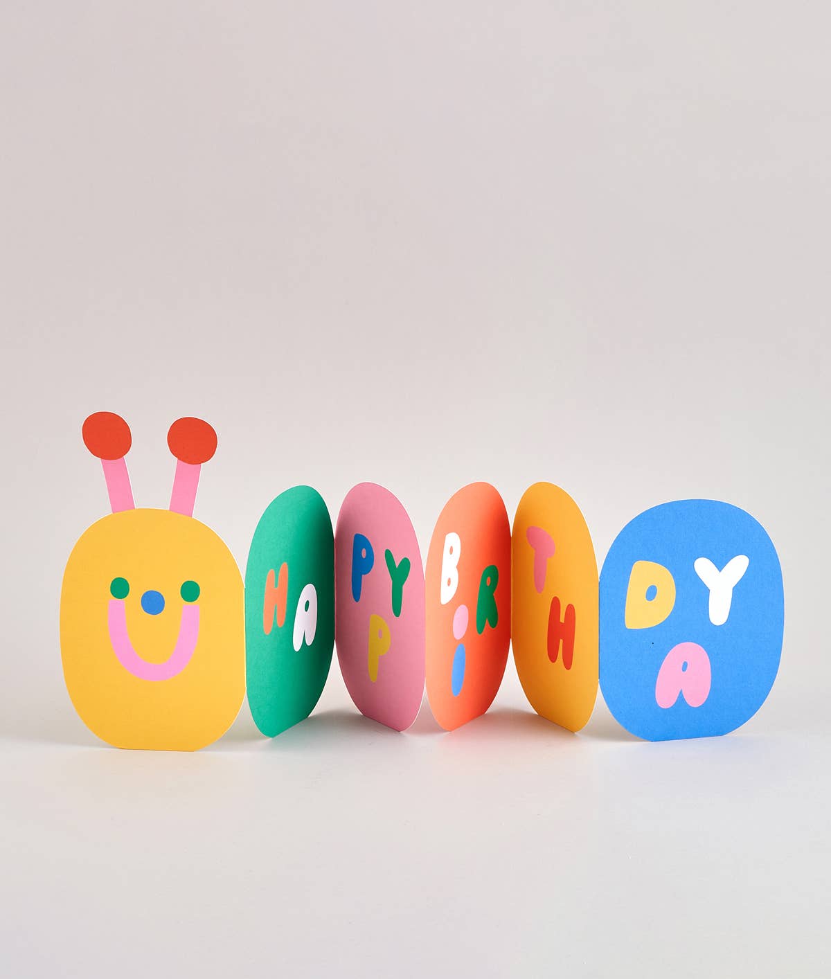 'Caterpillar' Fold Out Kid's Birthday Card - bubblegum market