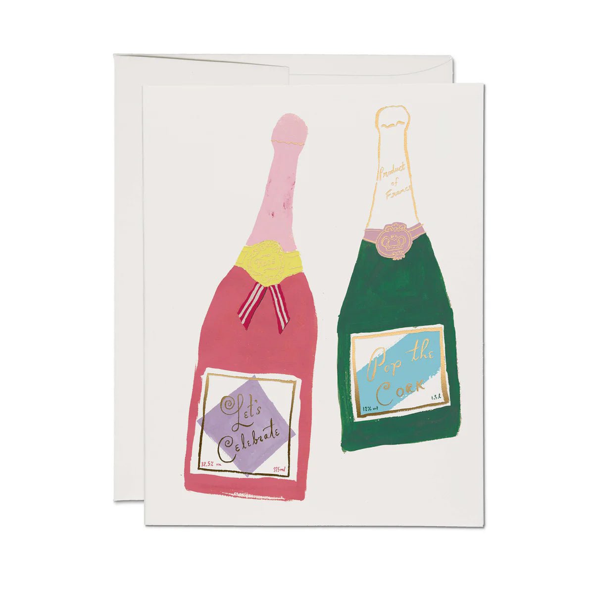 Champagne Greeting Card - bubblegum market