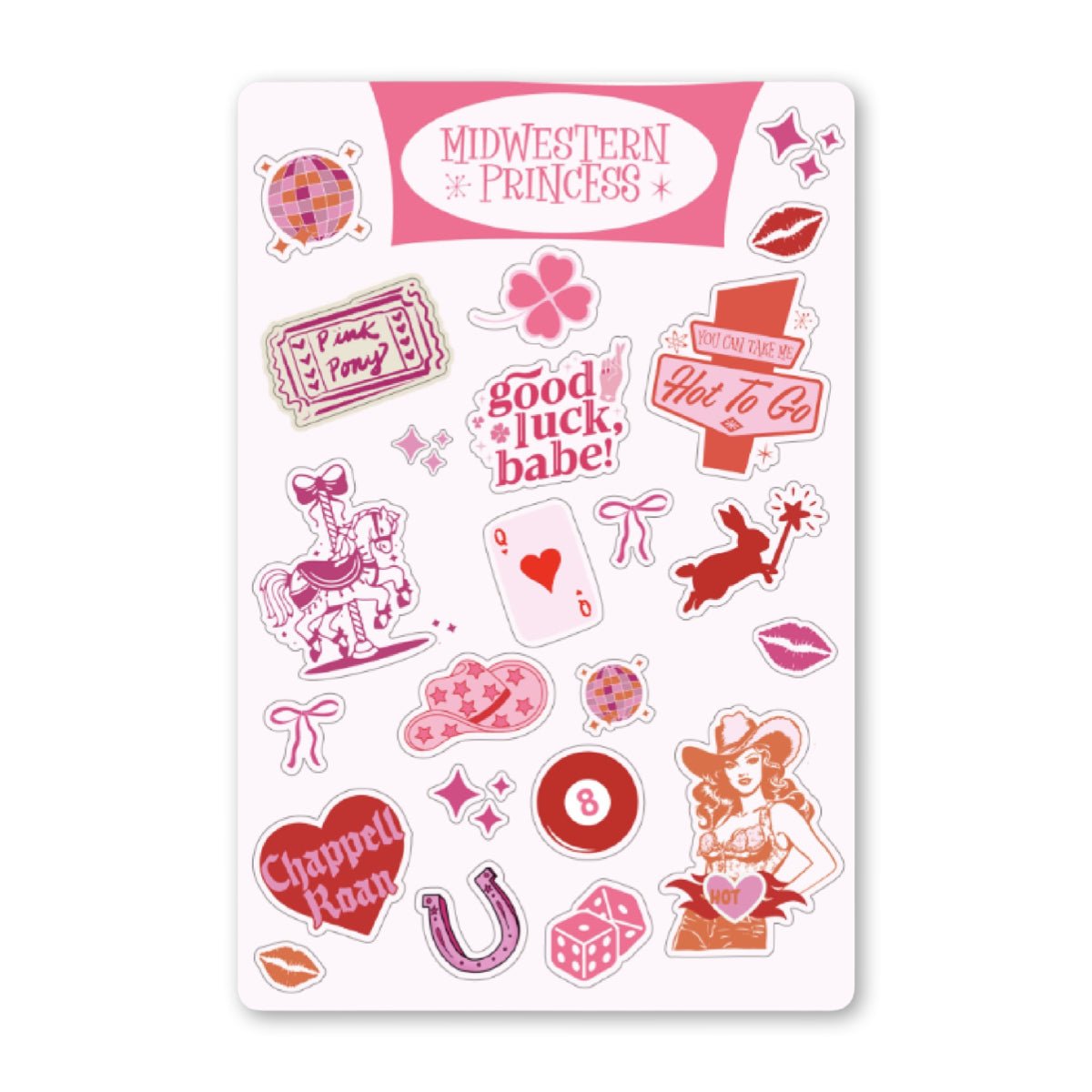 Chappell Roan Vinyl Sticker Sheet - bubblegum market
