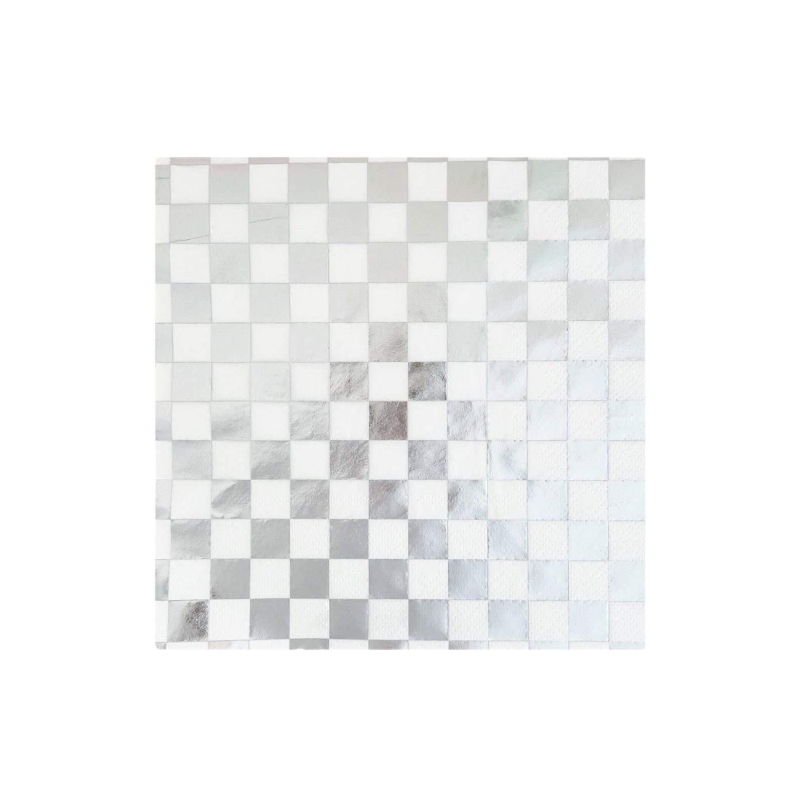 Check It! Dazzling Silver Diamond Large Napkins - bubblegum market