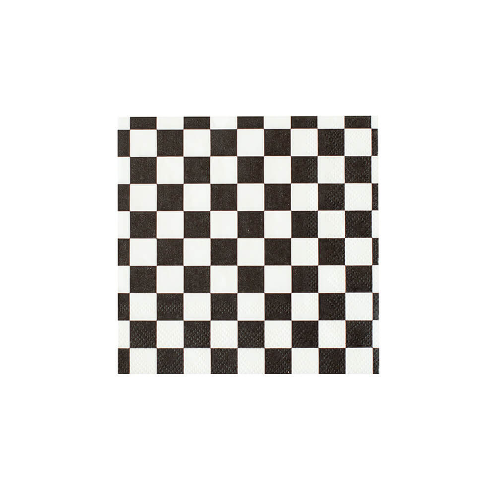 Check It! The Classic Check Cocktail Napkins - bubblegum market