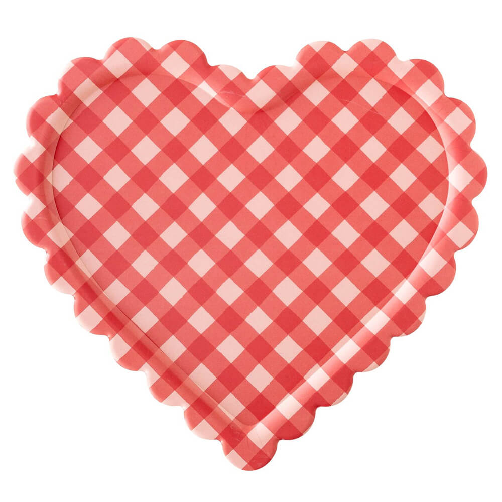 Checkered Heart Shaped Tray - bubblegum market