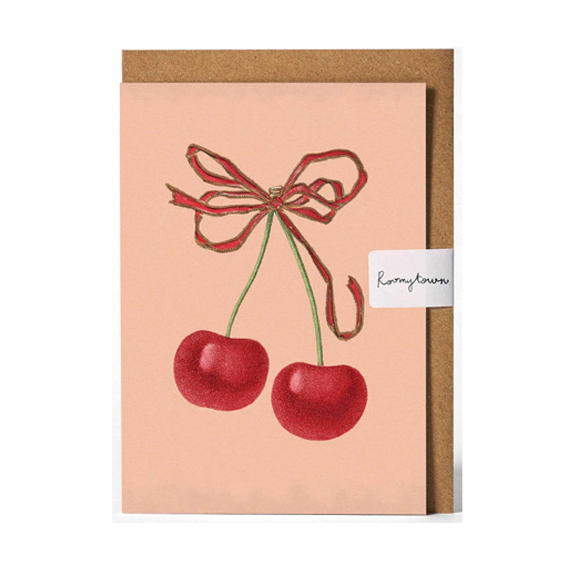 Cherries Blank Greeting Card - bubblegum market