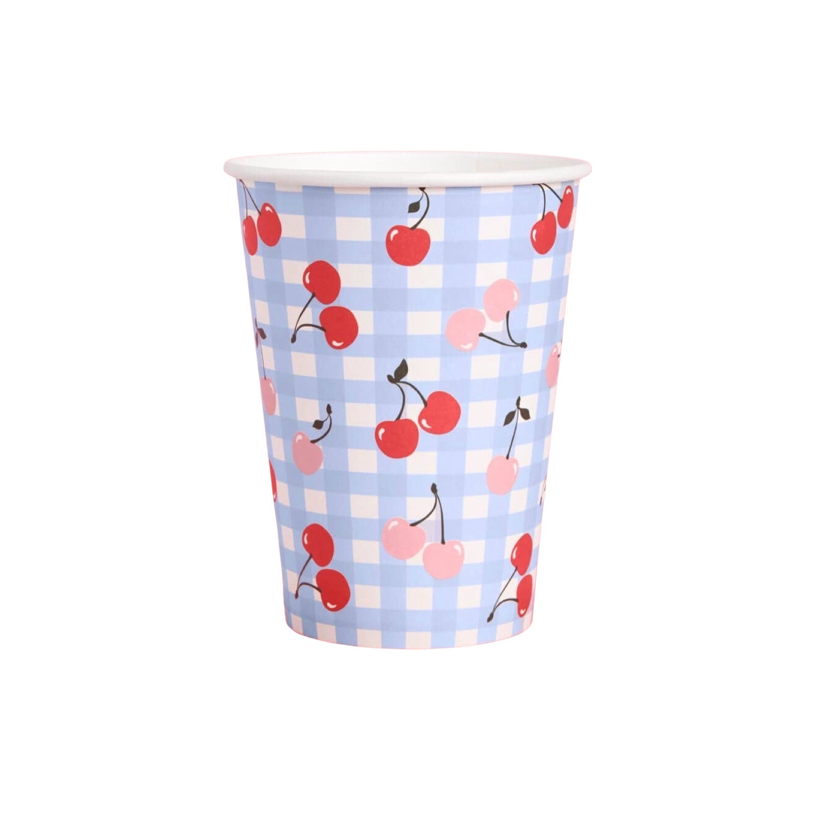 Cherry Gingham Paper Cups (24pk) - bubblegum market
