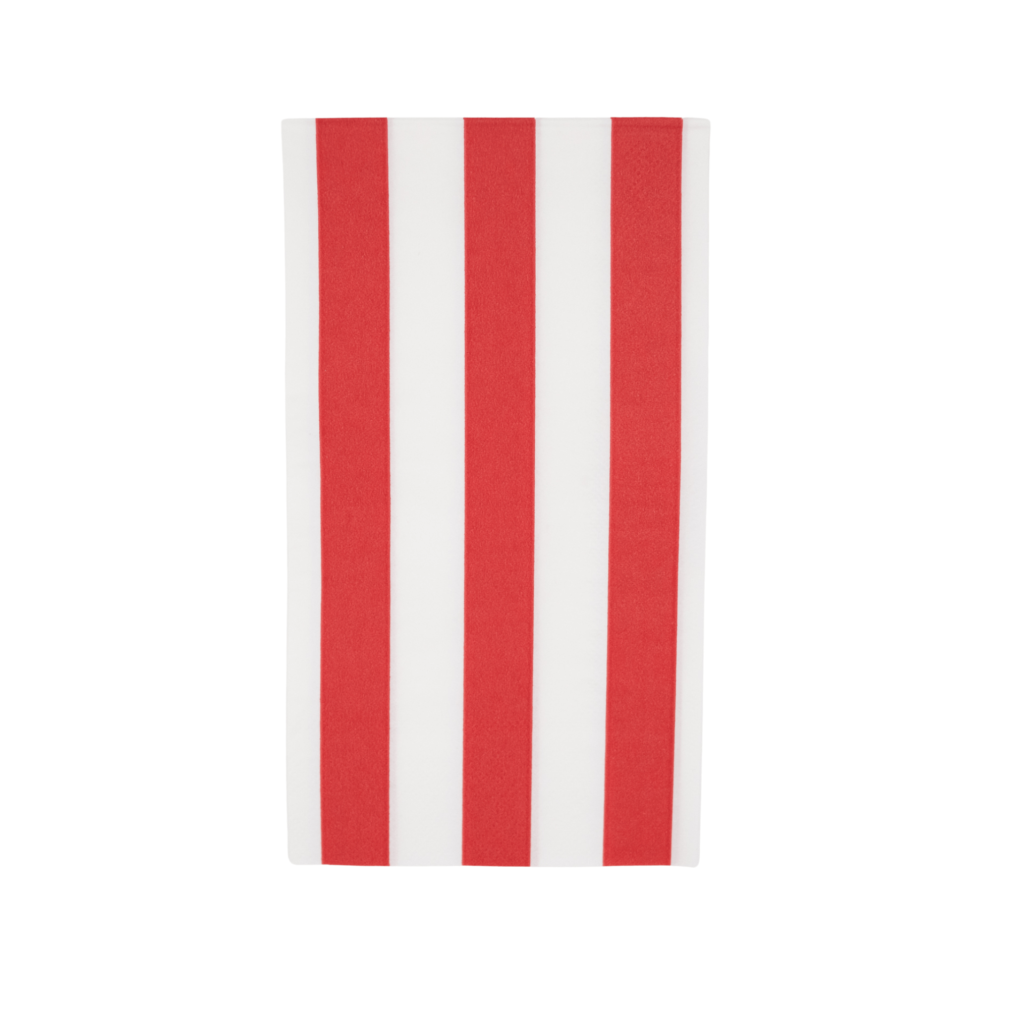 Cherry Red Cabana Stripe Guest Towel Napkins - bubblegum market