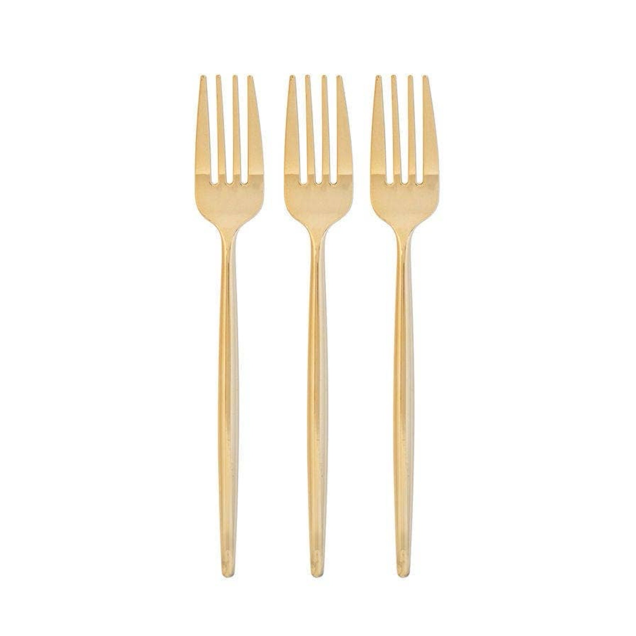 Chic Round Gold Forks | 20ct - bubblegum market