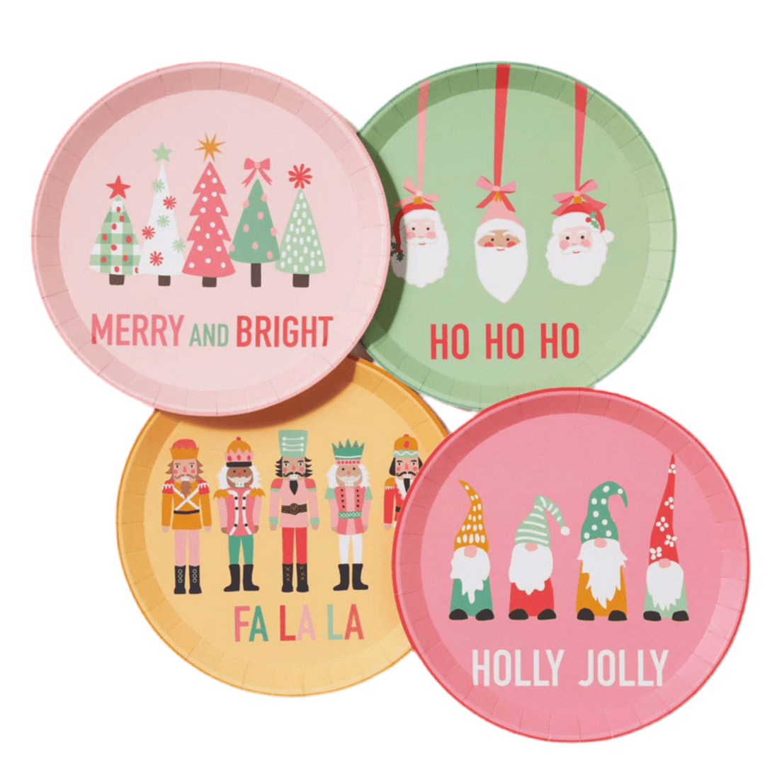 Christmas Characters Large Plates 9.25" - bubblegum market