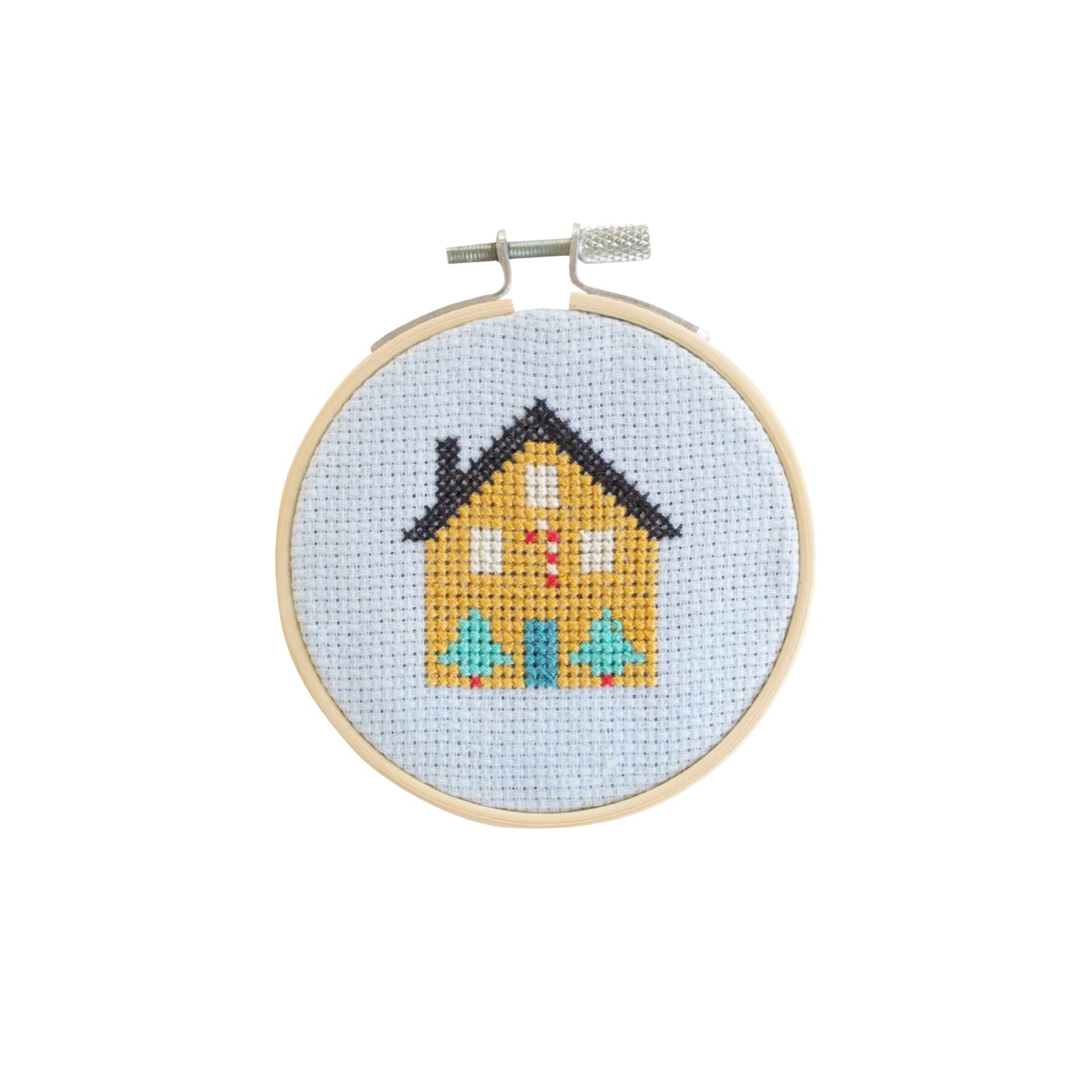 Christmas House Cross Stitch Kit - bubblegum market