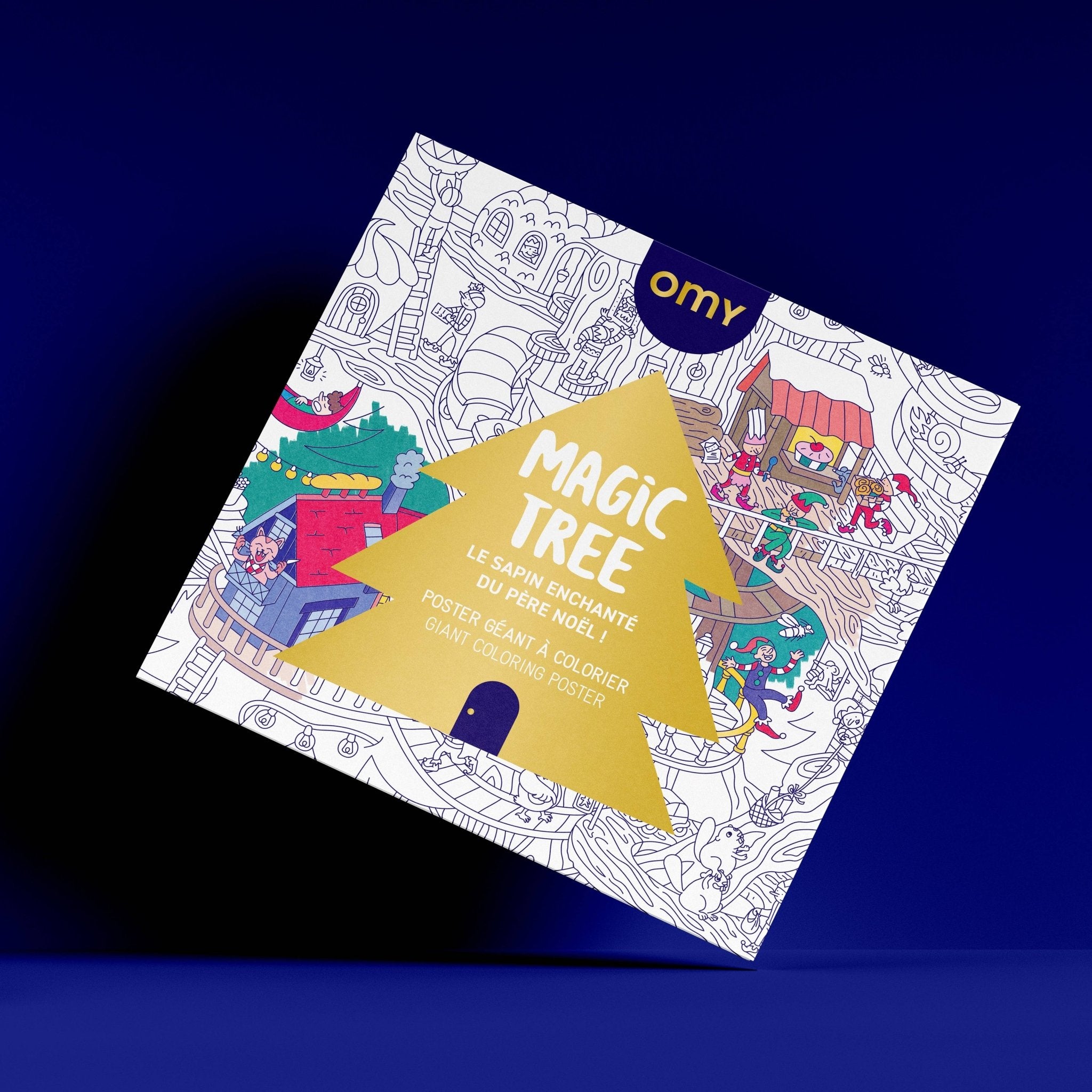 Christmas Tree Giant Coloring Poster - bubblegum market