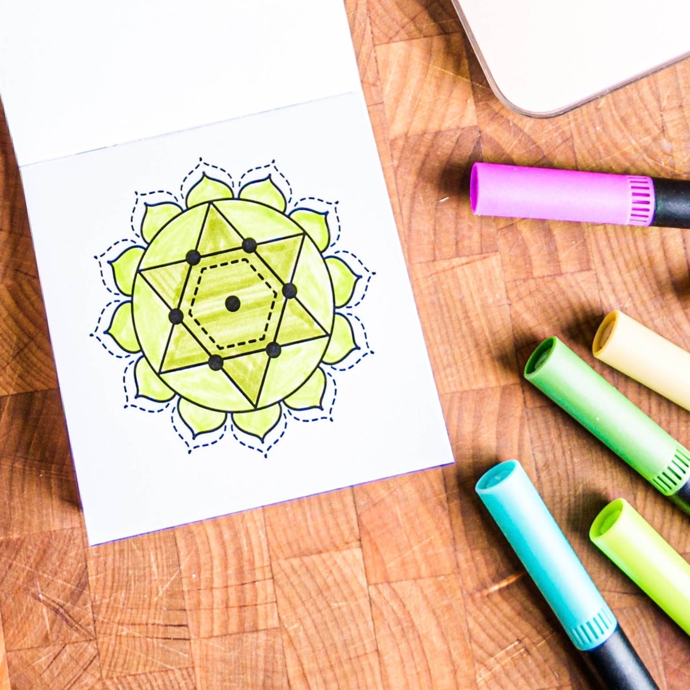 Clarity In Color Mini Coloring Pad - bubblegum market