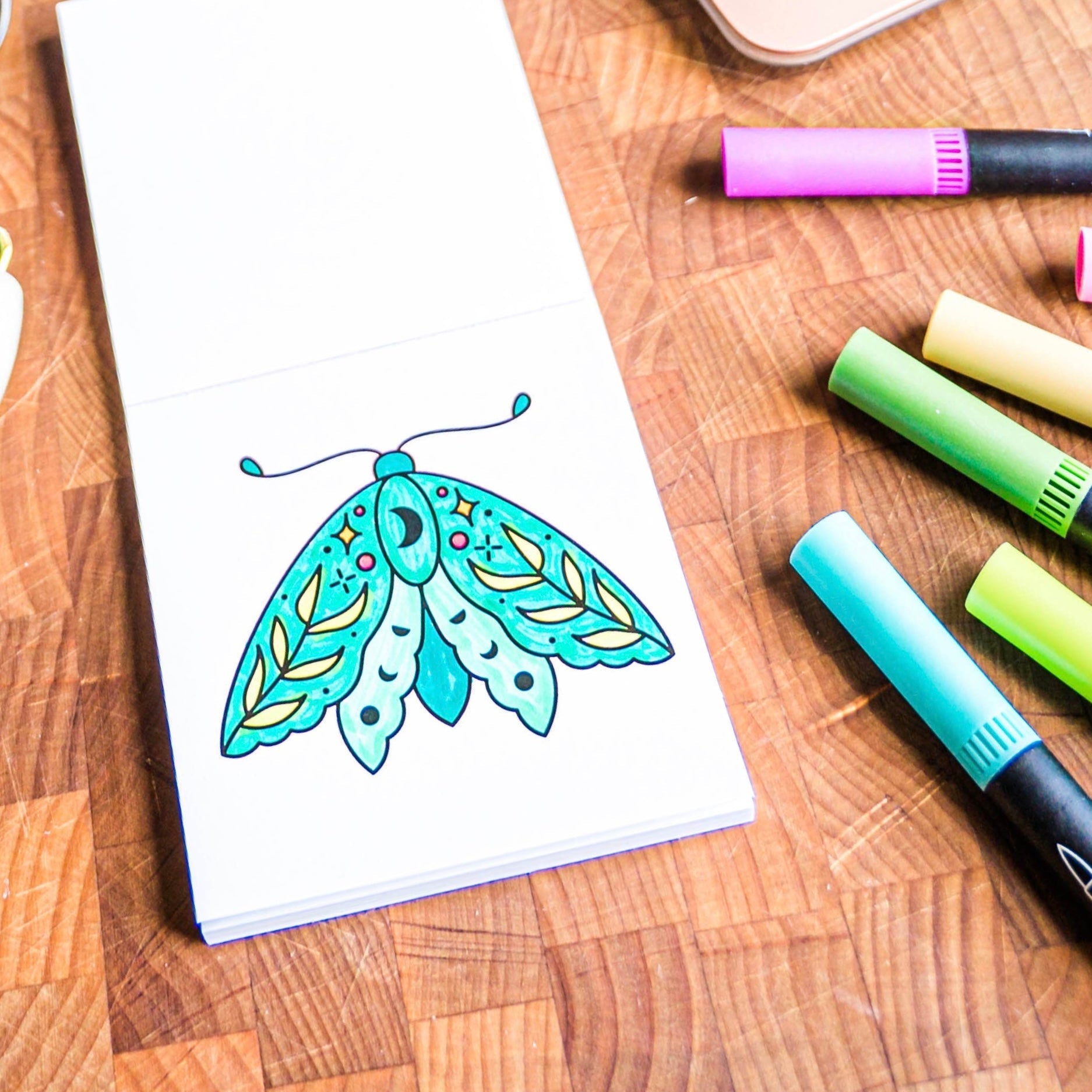 Clarity In Color Mini Coloring Pad - bubblegum market