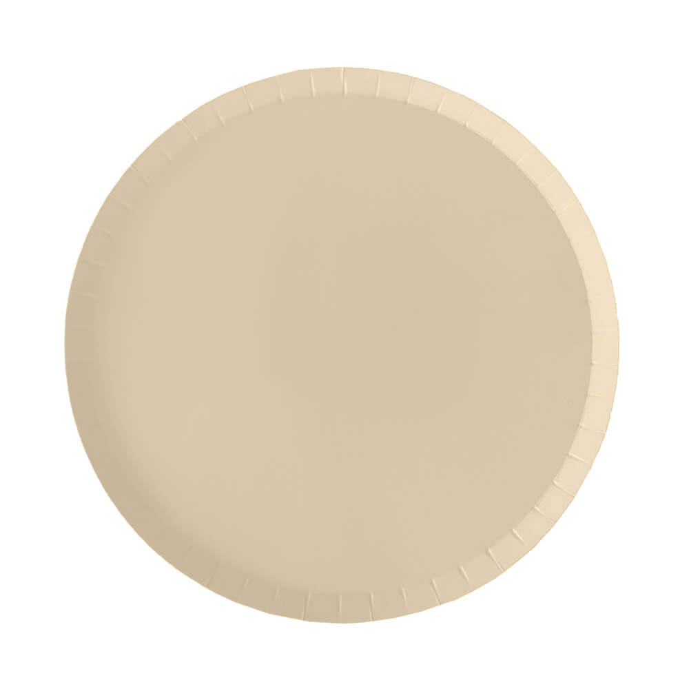Classic Beige Paper Plates 9" - bubblegum market