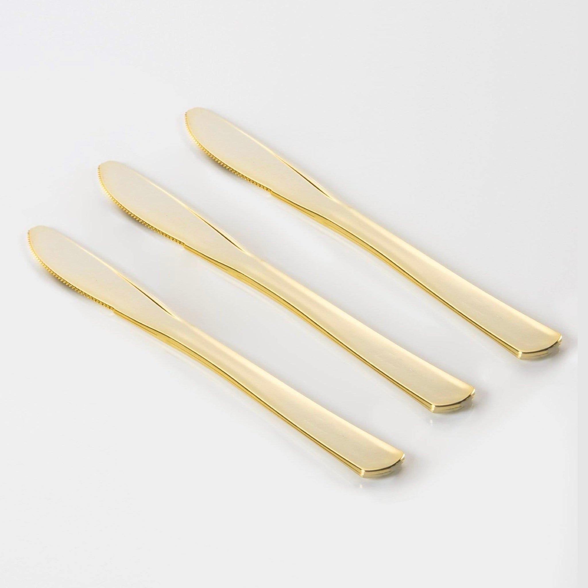Classic Gold Plastic Knives | 20ct - bubblegum market