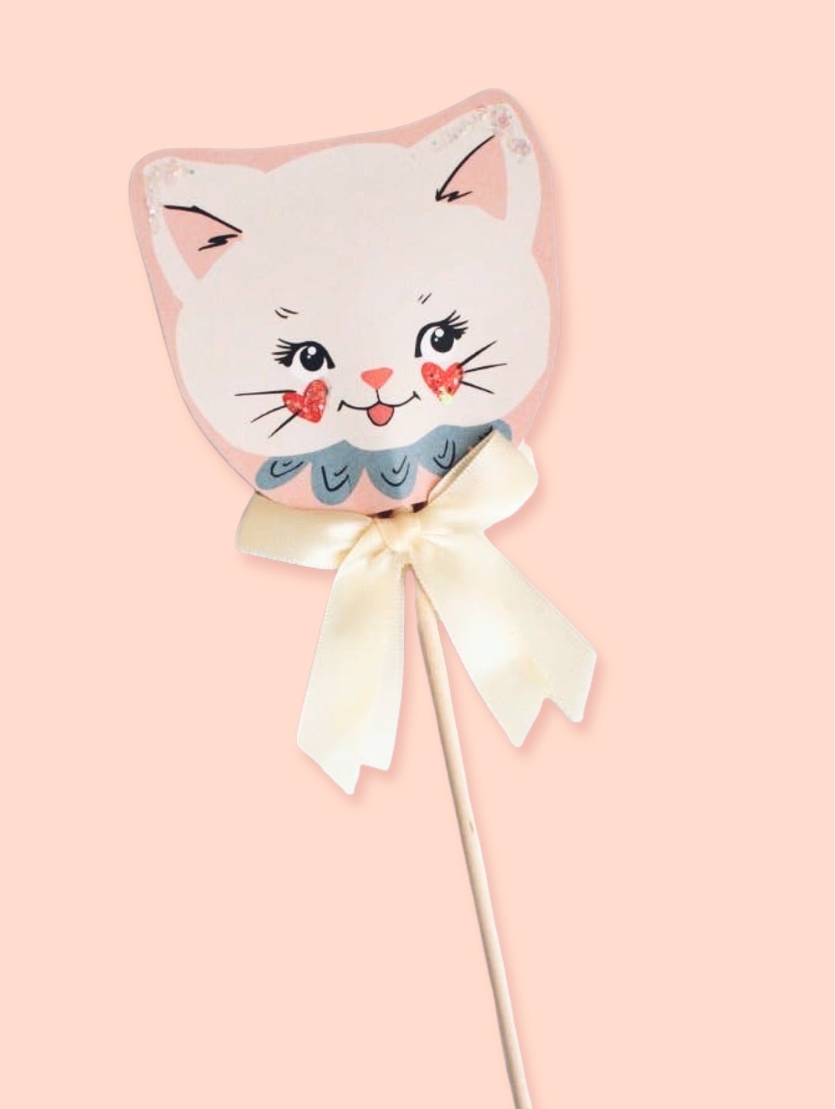 Clementine Kitty Cat Handmade Party Wand - bubblegum market