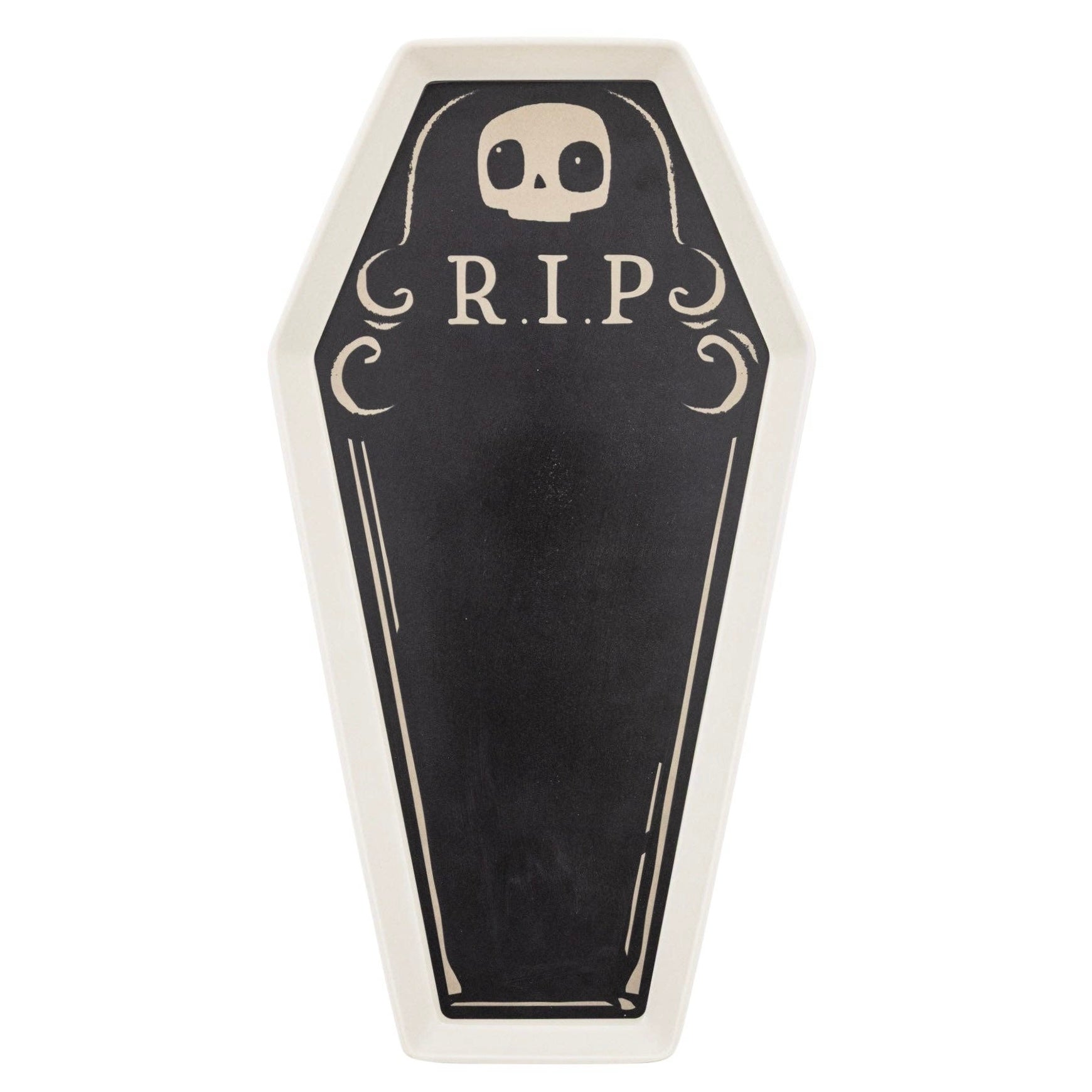 Coffin - Shaped Bamboo Serving Tray 15" - bubblegum market