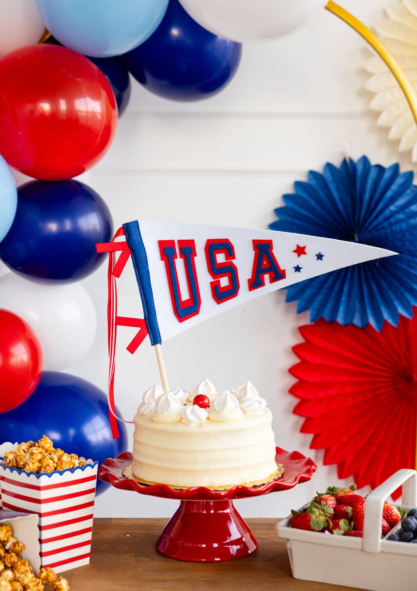 Collegiate USA Felt Pennant Banner - bubblegum market
