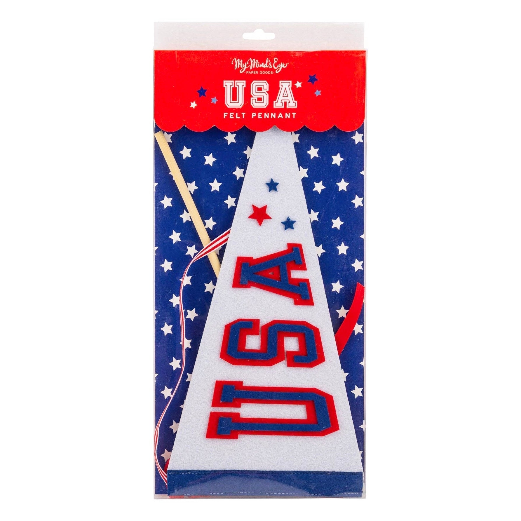 Collegiate USA Felt Pennant Banner - bubblegum market