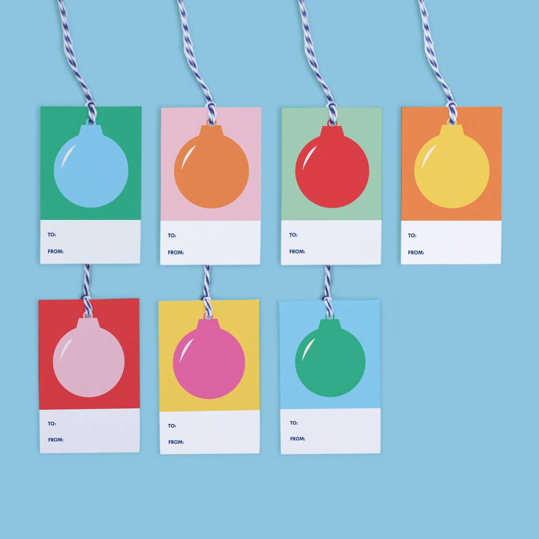 Color Pop Holiday Gift Tags (Set of 10) - bubblegum market