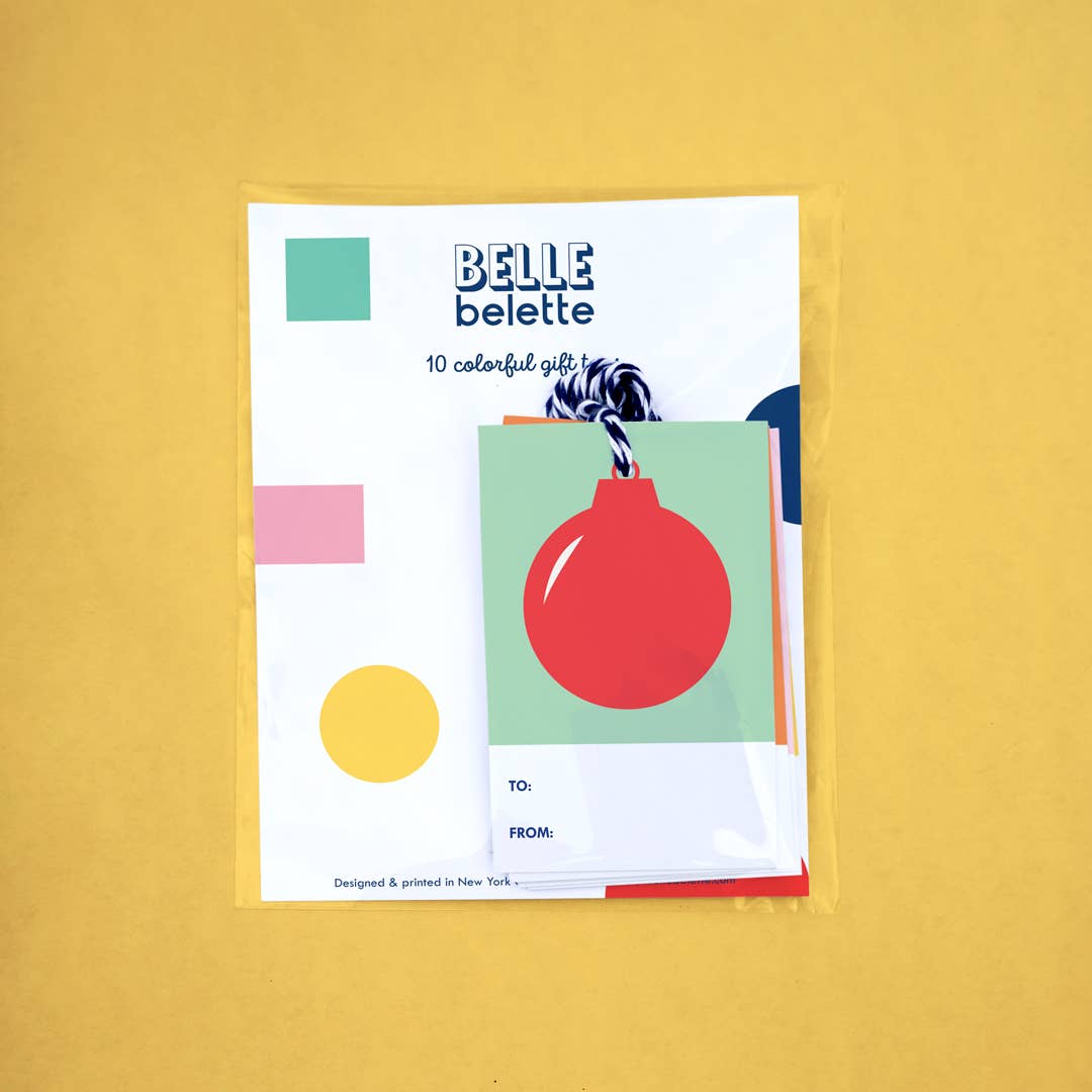 Color Pop Holiday Gift Tags (Set of 10) - bubblegum market
