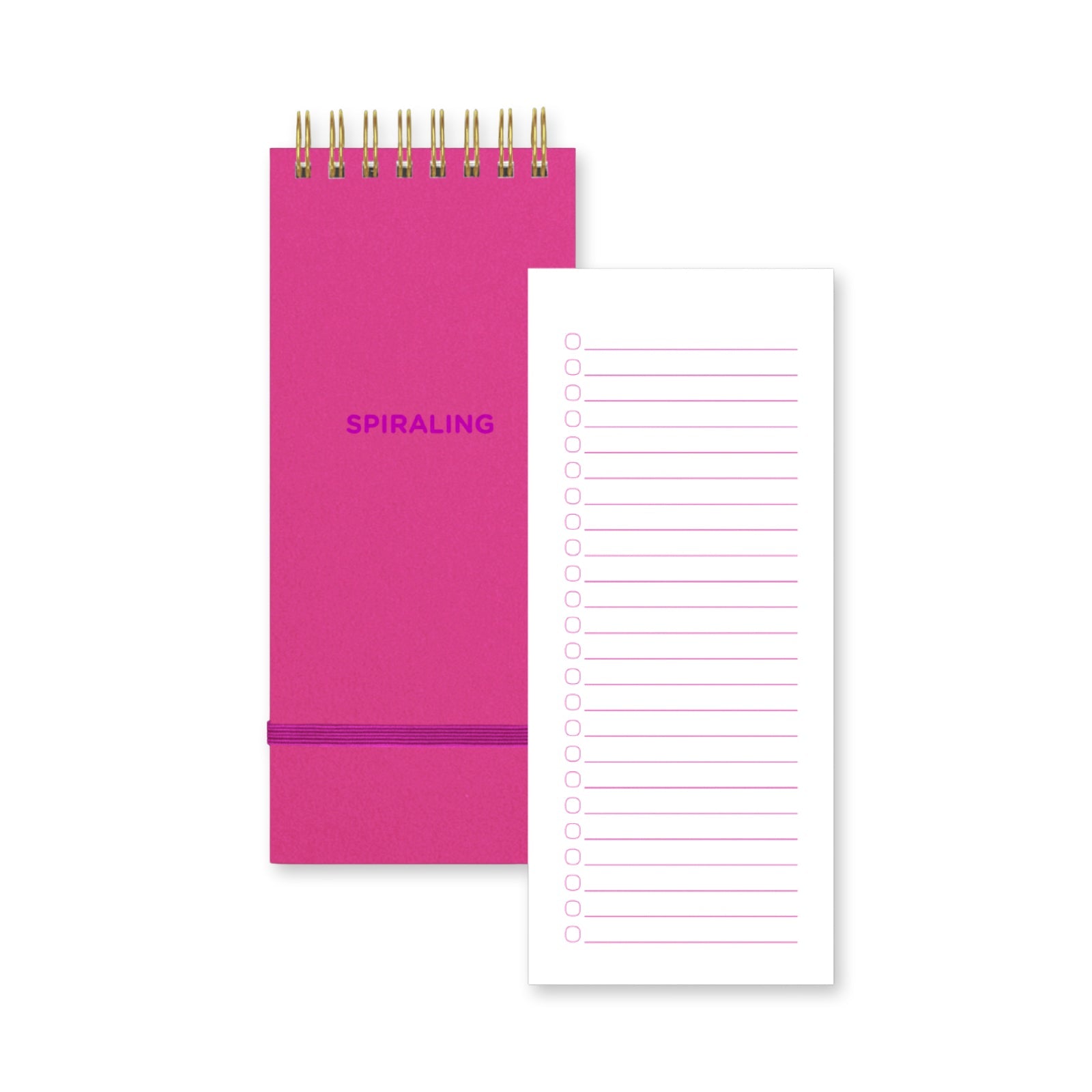Colorblock Taskpad: SPIRALING - bubblegum market