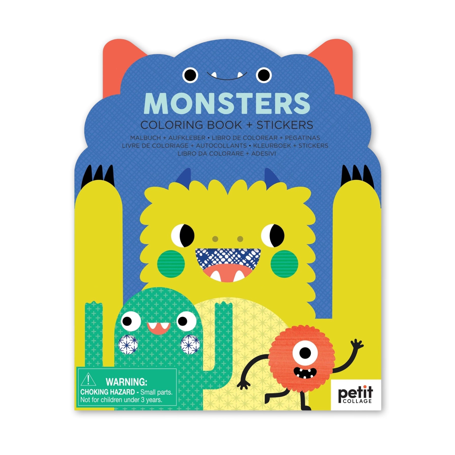 Coloring Book with Stickers: Monsters - bubblegum market