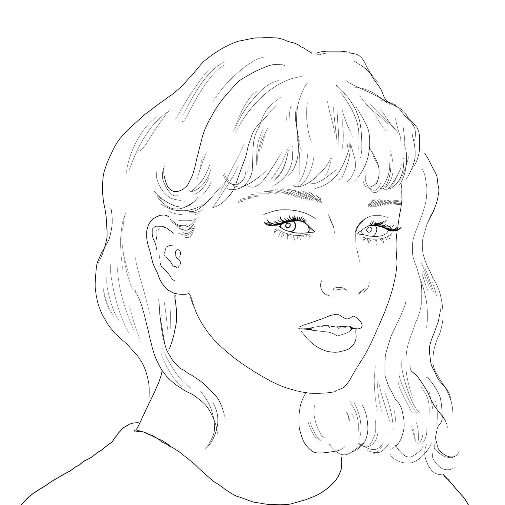 Colour Me Swiftly Unofficial Taylor Swift Coloring Book - bubblegum market