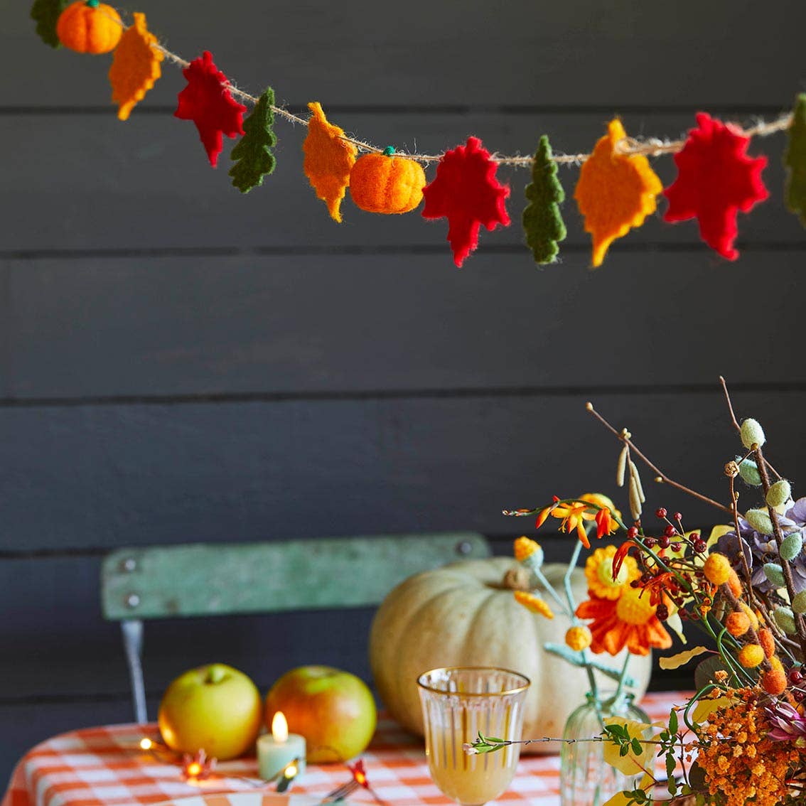 COMING SOON: Fall Felt Leaf Garland - bubblegum market