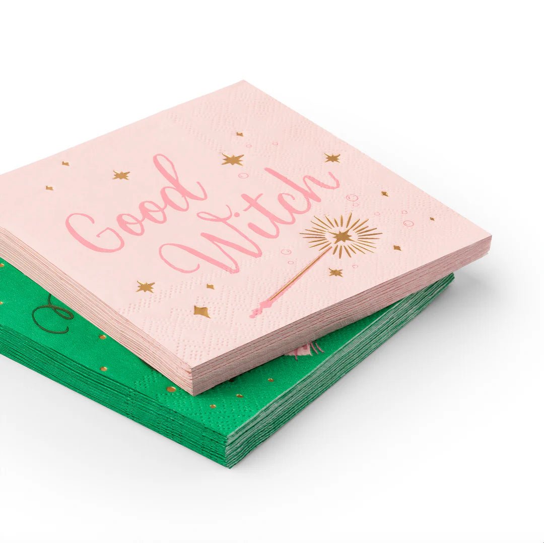 COMING SOON: Good Witch / Wicked Witch Cocktail Napkins - bubblegum market