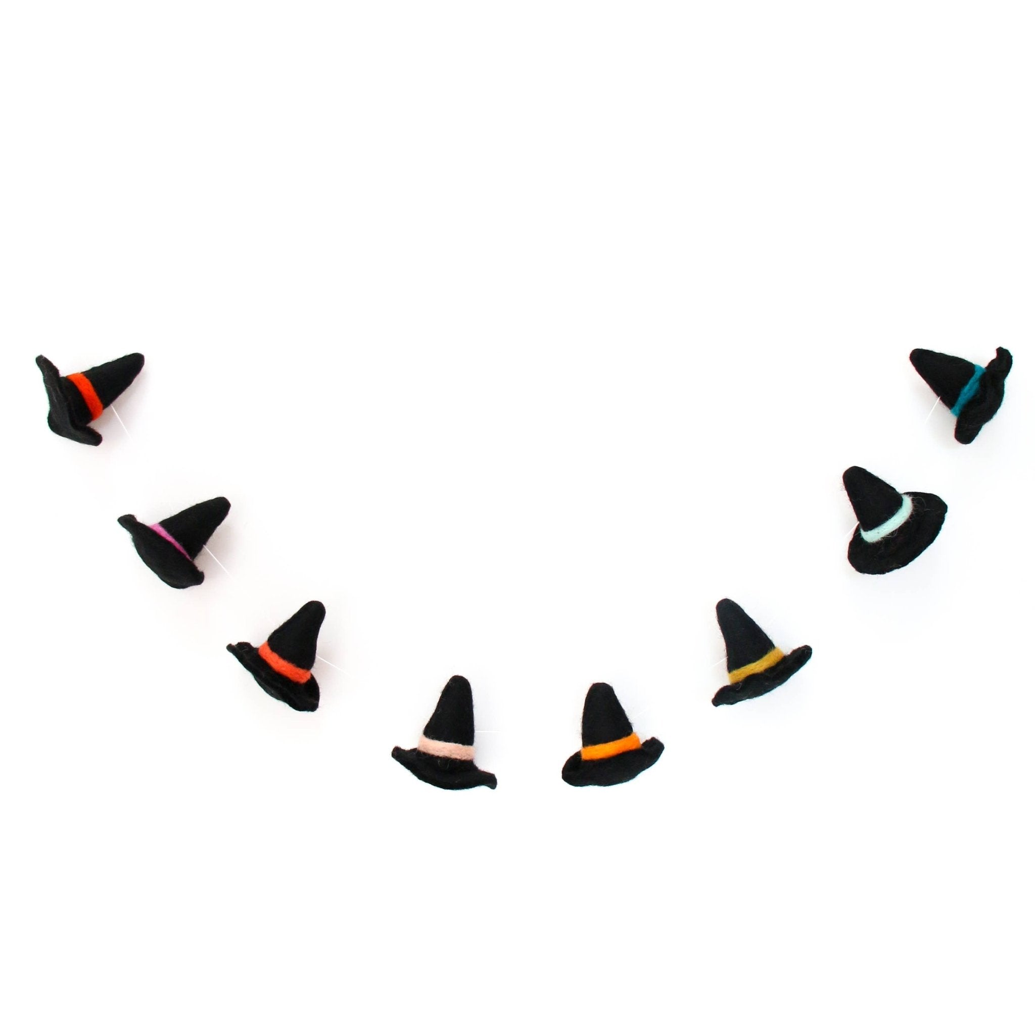 COMING SOON: Halloween Witch Hat Felt Garland - bubblegum market