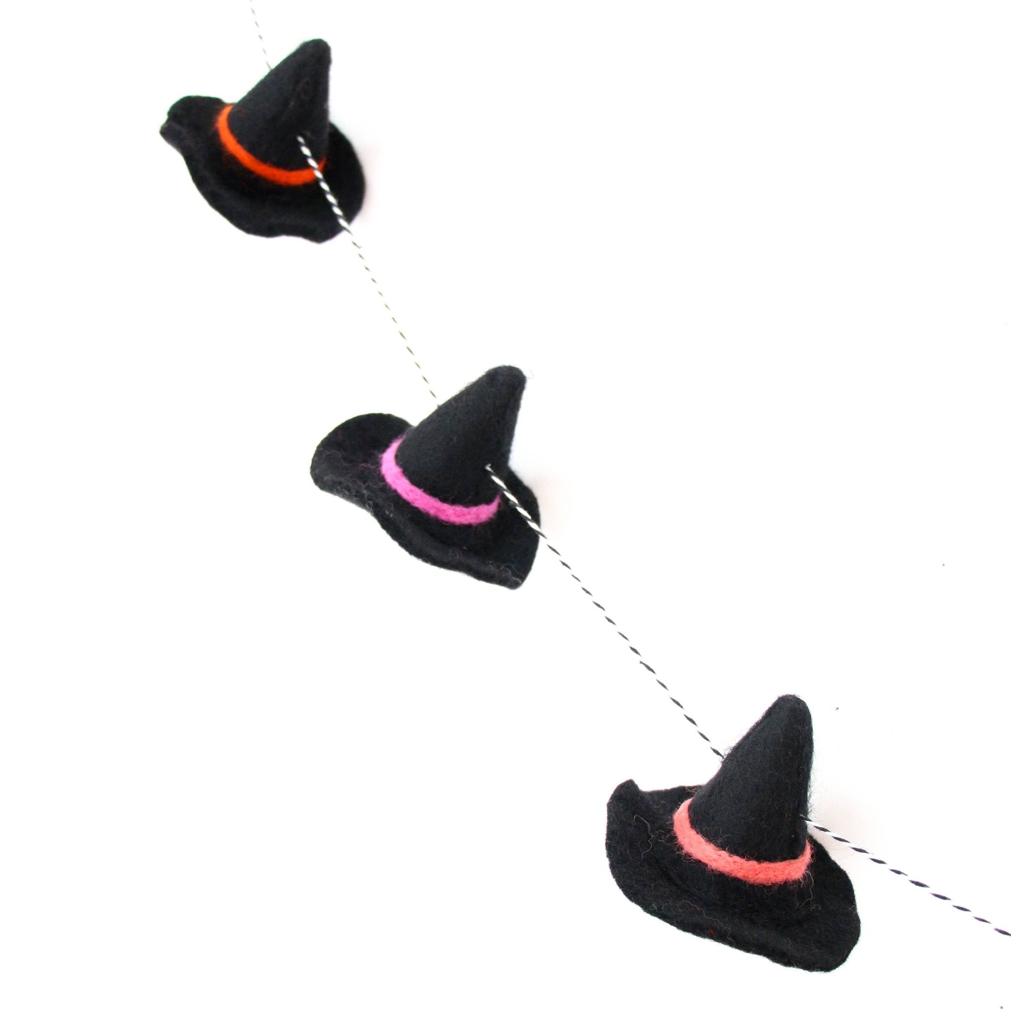 COMING SOON: Halloween Witch Hat Felt Garland - bubblegum market