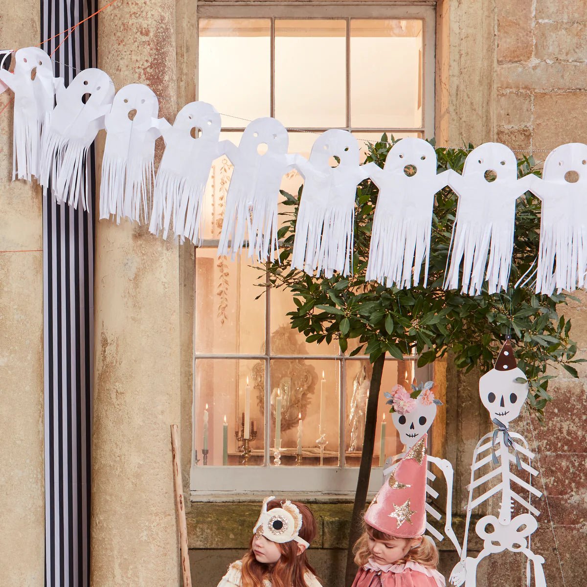 COMING SOON: Meri Meri Party Large Tissue Paper Ghost Garland - bubblegum market