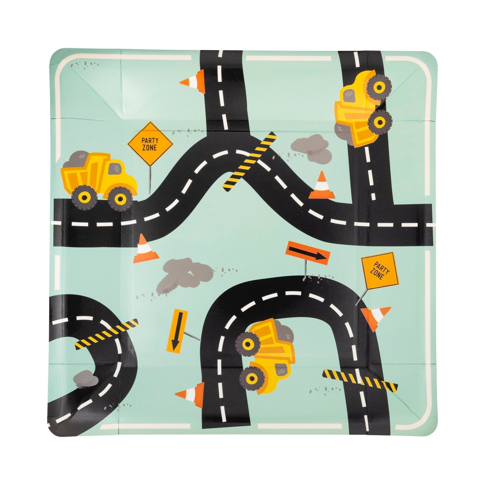 Construction Road Plates 9" - bubblegum market