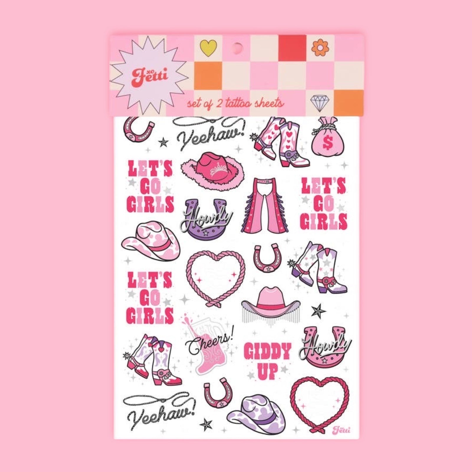 Cowgirl / Rodeo Temporary Tattoos - bubblegum market