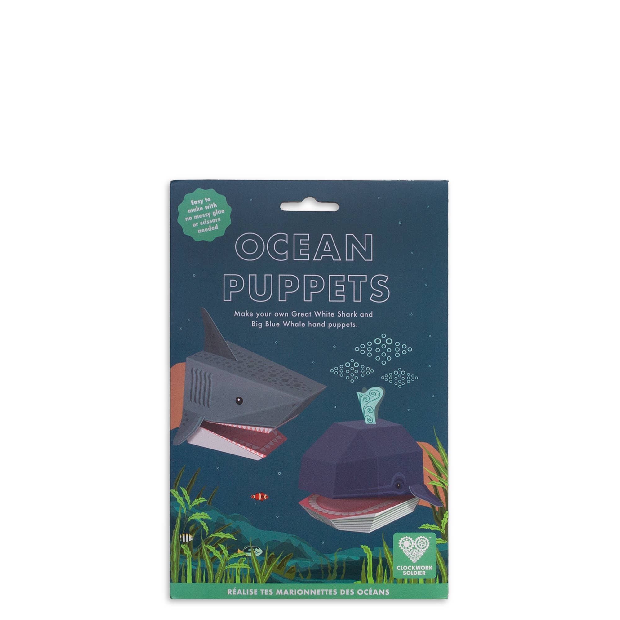 Create Your Own Shark & Whale Ocean Puppets - bubblegum market