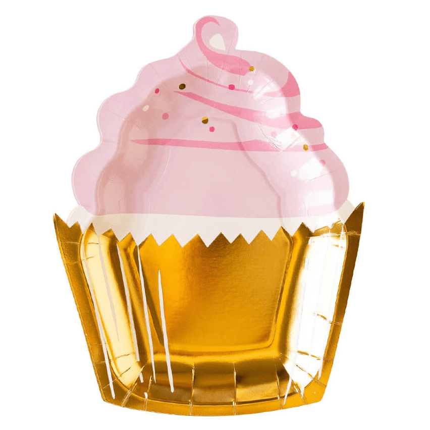 Cupcake Paper Plates 9" - bubblegum market